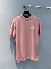 Okify Louis Vuitton Pink T-Shirt SML - 3