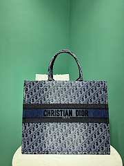 	 Okify Dior Large Tote Blue Denim 42*18*35cm - 1