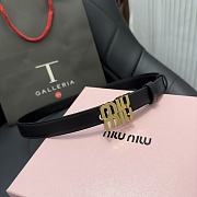 	 Okify Miu Miu Black Belt 2cm - 1