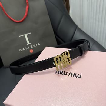 	 Okify Miu Miu Black Belt 2cm