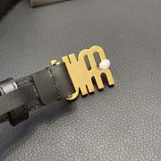 	 Okify Miu Miu Black Belt 2cm - 4