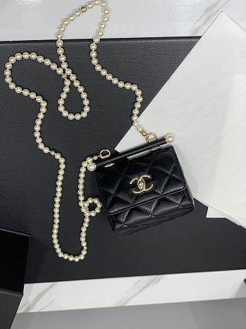 	 Okify Chanel Mini 24S Black 12*11.5*7.5cm - 99370