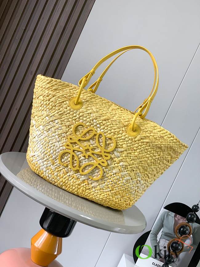 Okify Loewe Basket Bag Yellow 46CMx24CMx15CM - Code 