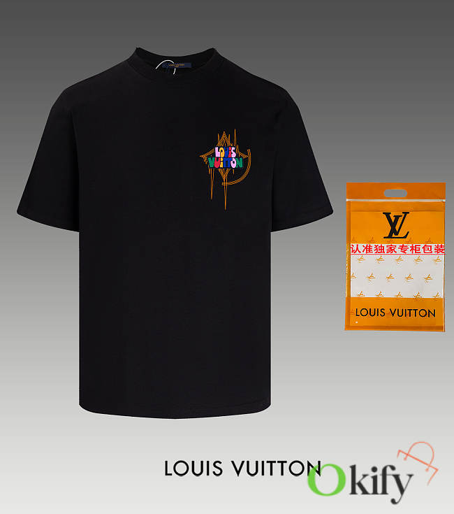 Okify Louis Vuitton T-shirt Black SML - 1