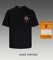 Okify Louis Vuitton T-shirt Black SML - 1