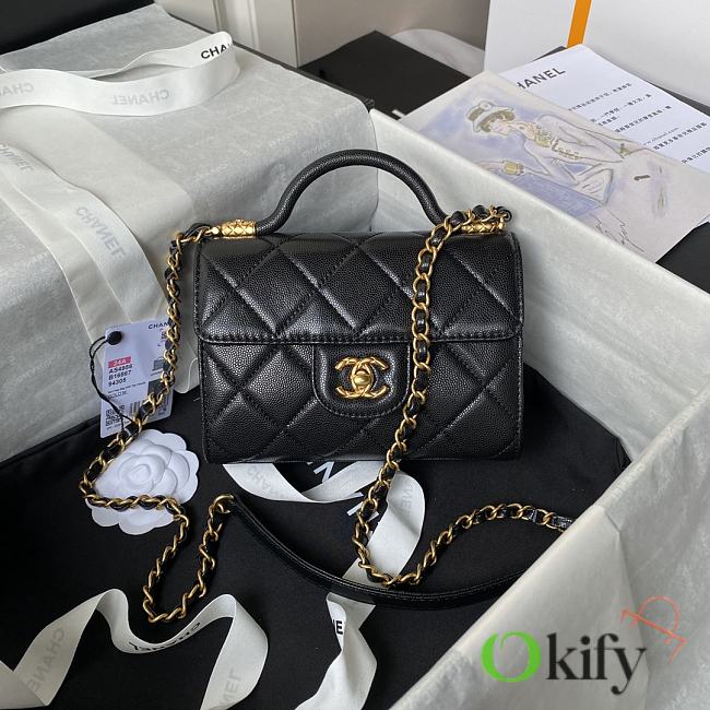 	 Okify Chanel 24A - AS4956 Black Size 13×18×8cm - 1