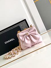 	 Okify Chanel Clutch With Strap Pink 12 × 13 × 4 cm - 1