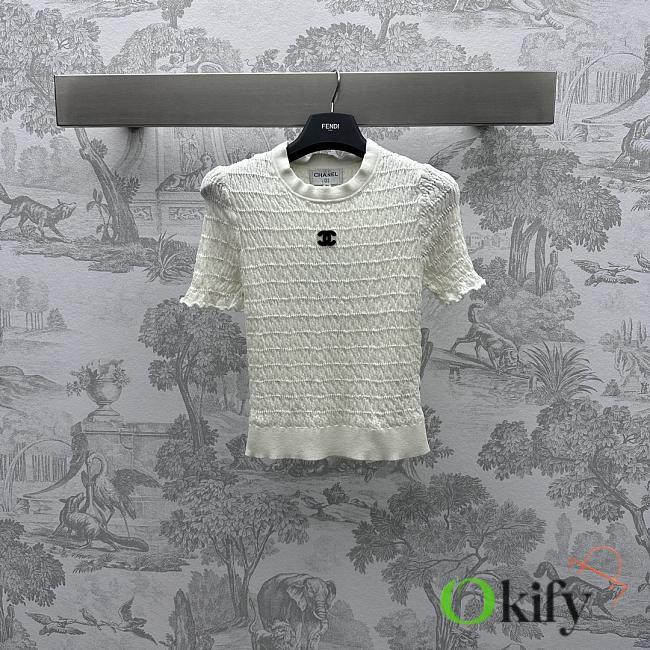 	 Okify Chanel T-shirt White  - 1