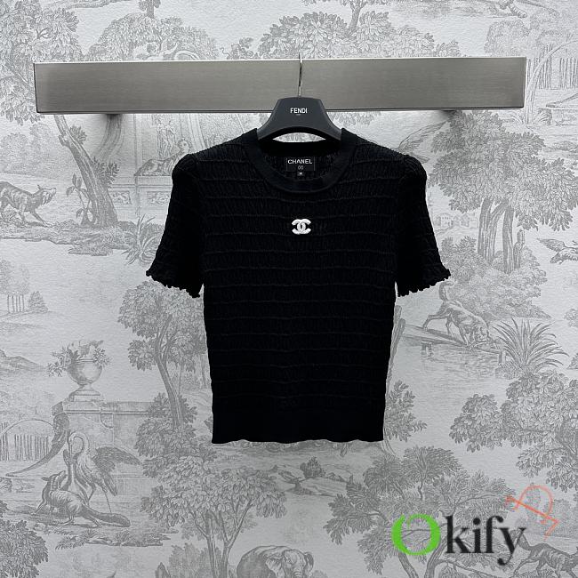 Okify Chanel T-shirt Black - 1