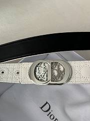 	 Okify Dior Belt White 3.5cm - 4