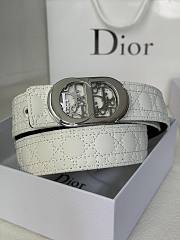 	 Okify Dior Belt White 3.5cm - 3