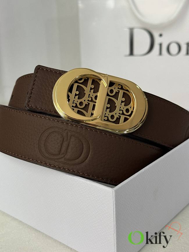 	 Okify Dior Belt Bronw 3.5cm - 1