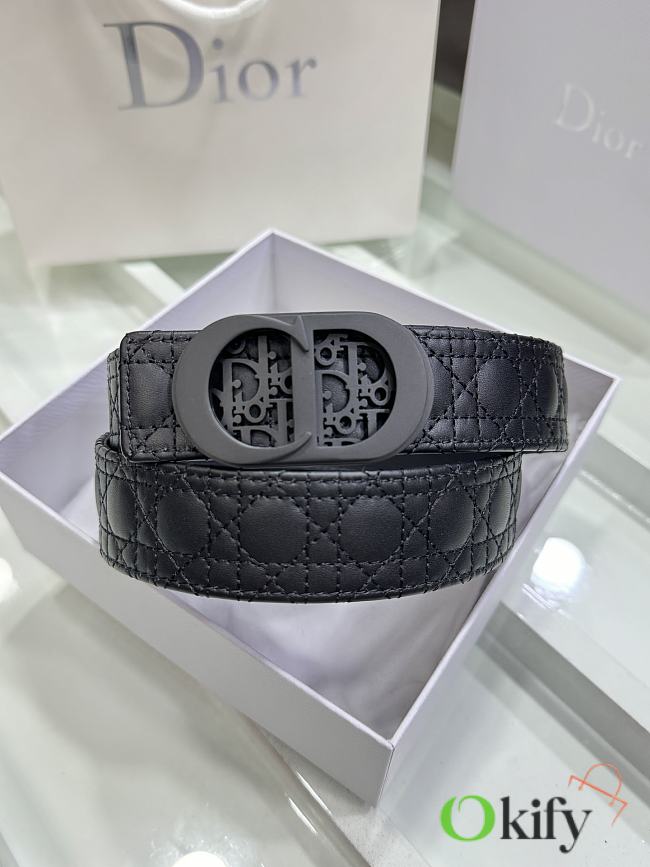 	 Okify Dior Belt Black 3.5cm - 1