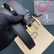 	 Okify Gucci Belt Black Gold Chain 3cm - 4