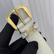 	 Okify Gucci Belt White Gold Chain 3cm - 5