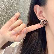 Okify Chanel Earrrings Black - 2