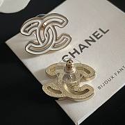 	 Okify Chanel Earrrings White  - 3