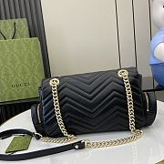 Okify GG Marmont Black SMall Multi-Pocket Bag 25.5x15x7cm - 4