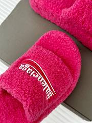 	 Okify Balenciaga Furry Slide Pink 35-40 - 4