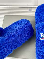 	 Okify Balenciaga Furry Slide Blue 35-40 - 2