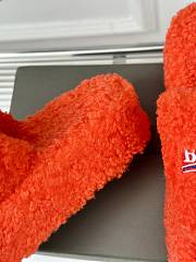 	 Okify Balenciaga Furry Slide Orange 35-40 - 2