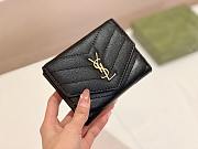 Okify YSL Wallet Black Size 11*10*2 - 3