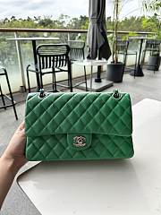 	 Okify Chanel CF Green Caviar Silver Hardware 25cm - 1