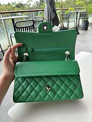 	 Okify Chanel CF Green Caviar Silver Hardware 25cm - 3