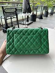 	 Okify Chanel CF Green Caviar Silver Hardware 25cm - 2