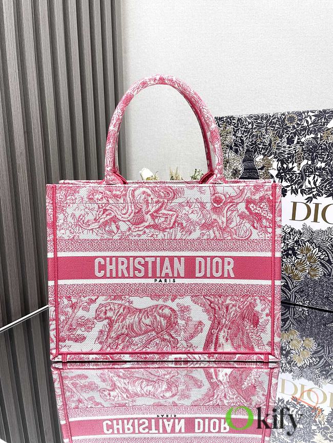 Okify Medium Dioriviera Dior Book Tote Pink 36×27×16cm - 1