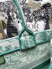 	 Okify Medium Dioriviera Dior Book Tote Aquamarina Toile G36×27×16cm - 5