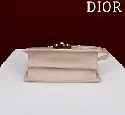 	 Okify Mini Dior Ange Bag Latte Macrocannage Calfskin Beige 20 x 12 x 5 cm - 4