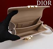 	 Okify Mini Dior Ange Bag Latte Macrocannage Calfskin Beige 20 x 12 x 5 cm - 2