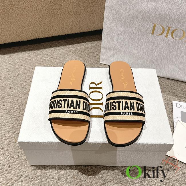 Okify Dior Dway Slide White Size 34-43 - 1