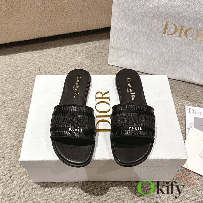 	 Okify Dior Dway Slide Black Size 34-43 - 1