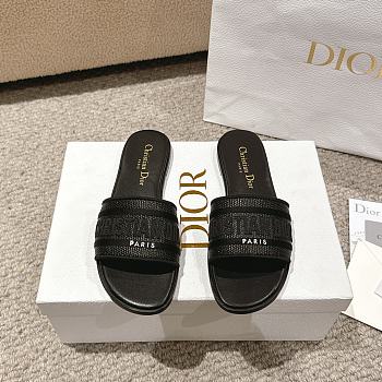 	 Okify Dior Dway Slide Black Size 34-43