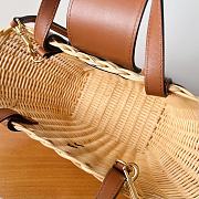 Okify Celine Teen Couffin In Wicker And Natural Calfskin 32*14*7cm - 3