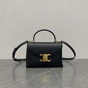 	 Okify Celine Teen Nino Bag In Patent Calfskin  Black 20.5 x 13 x 8 CM - 1