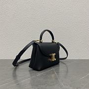 	 Okify Celine Teen Nino Bag In Patent Calfskin  Black 20.5 x 13 x 8 CM - 4