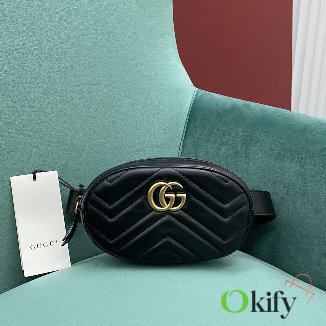 Okify Gucci Marmont Belt Pouch Black 18-11-5 - 1