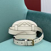 	 Okify Gucci Marmont Belt Pouch White 18-11-5 - 2