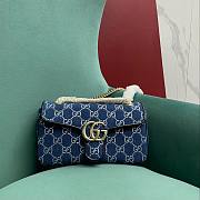 Okify GG Marmont Shoulder Bag With Crystals - 1