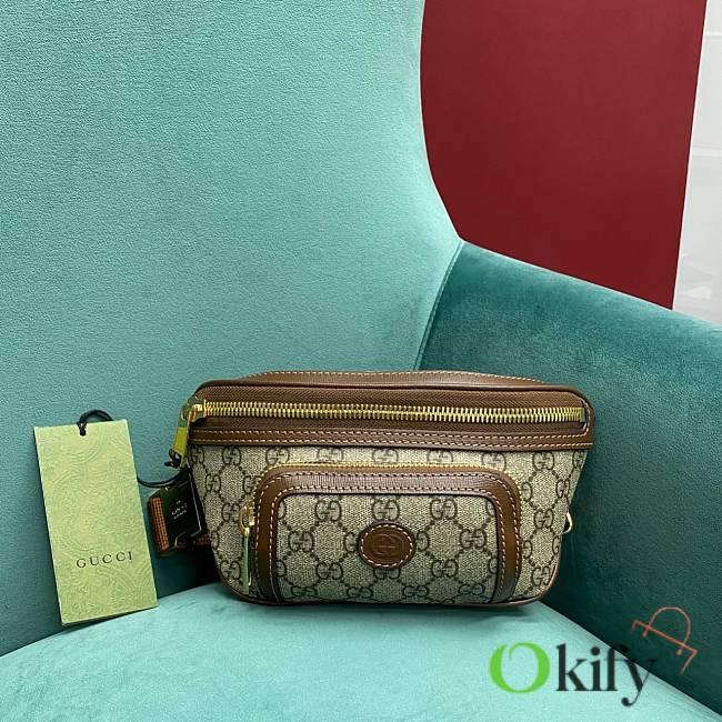 	 Okify Gucci Belt Bag With Interlocking G W22xH15x4cm - 1