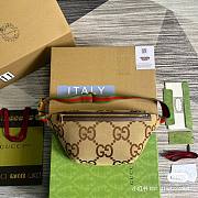  Okify Gucci Jumbo GG Belt In Camel and Ebony 39x17x4 - 1