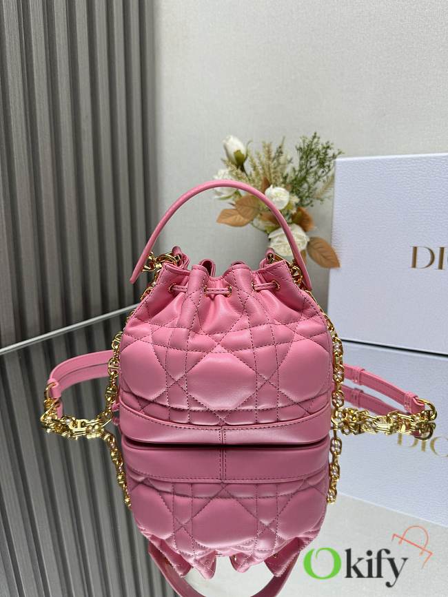 Okify Dioriviera Small Dior Jolie Bucket Bag Pink  17x16x9cm - 1