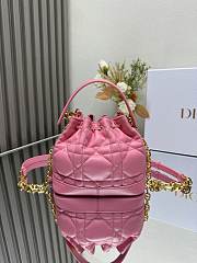 Okify Dioriviera Small Dior Jolie Bucket Bag Pink  17x16x9cm - 1