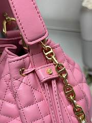 Okify Dioriviera Small Dior Jolie Bucket Bag Pink  17x16x9cm - 3