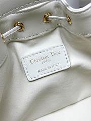 	 Okify Dioriviera Small Dior Jolie Bucket Bag White 17x16x9cm - 4