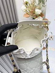 	 Okify Dioriviera Small Dior Jolie Bucket Bag White 17x16x9cm - 2