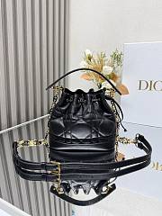 	 Okify Dioriviera Small Dior Jolie Bucket Bag Black 17x16x9cm - 1